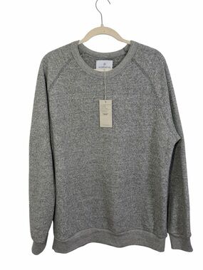 Alternative Apparel Eco Grey Crewneck Sweatshirt Soft Pima Cotton Pullover NWT